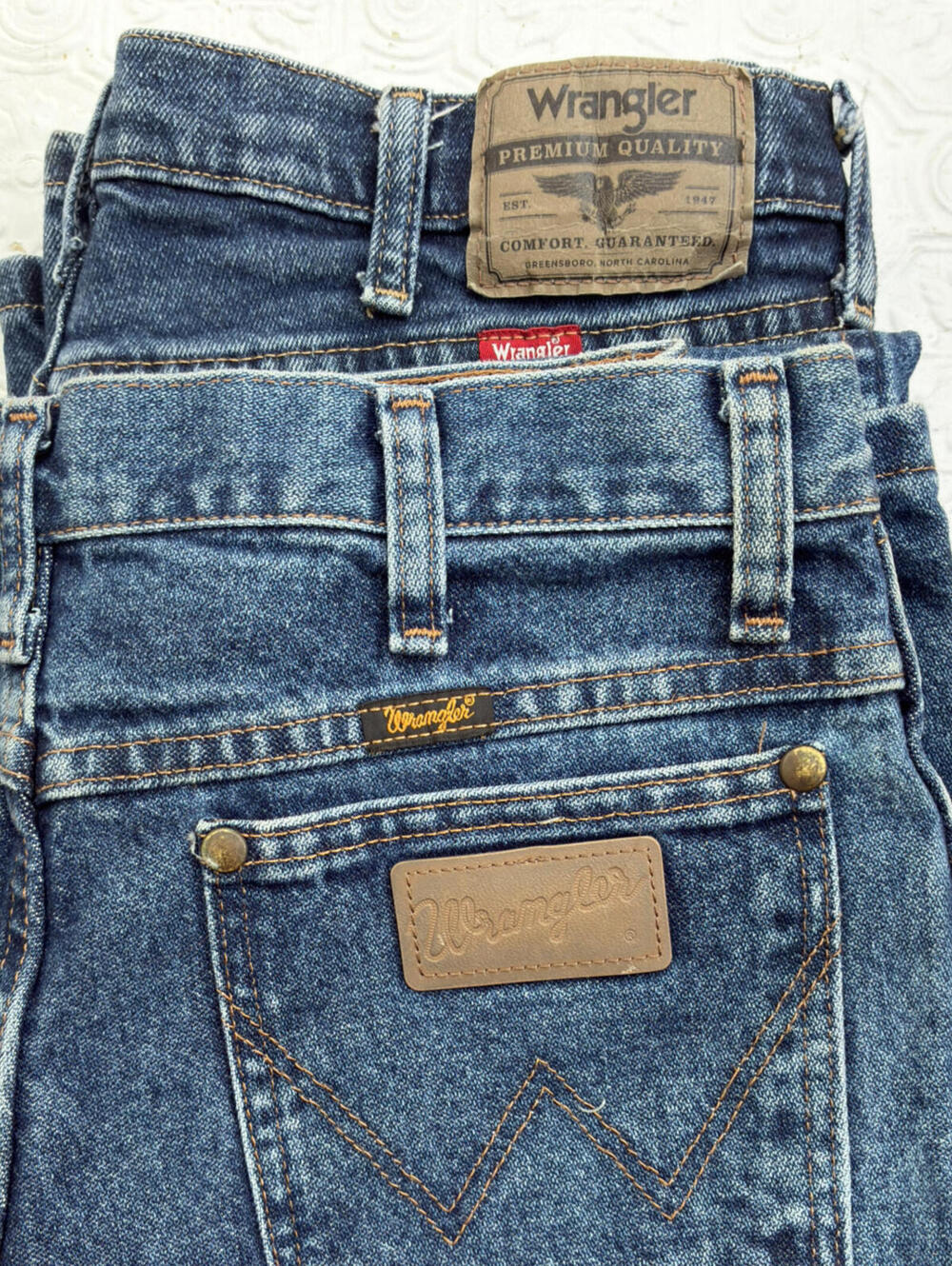 LOT of 2 Vintage Men’s Wrangler Blue Jeans Both $30 Total